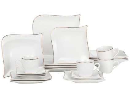 Kombinovaná souprava 17 dílná porcelán GOLDI