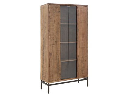 Masivní vitrínová skříň Macias