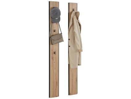 Set hnědých nástěnných věšáků Halden