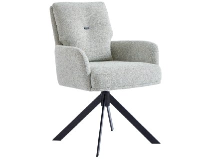 Šedo zelené otočné křesílko Juliet