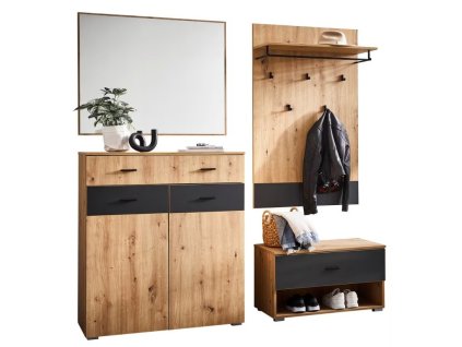 Hnědá předsíňová stěna Conrad