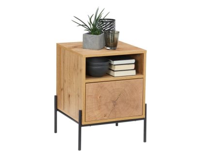 Hnědý noční stolek Mack