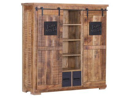 Masivní vysoká komoda Rustika