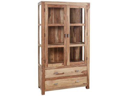 Masivní vitrínová skříň Amber