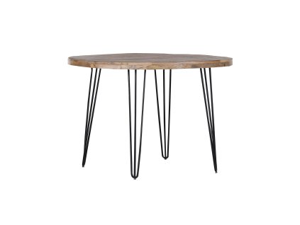 Masivní kulatý jídelní stůl Morrow 105 x 105