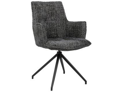 Antracitově modré otočné křesílko Gaura III