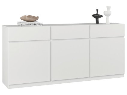 Bílá široká komoda Medina