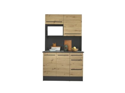 Antracitová kuchyňská skříň Wagner