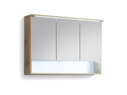 Hnědá zrcadlová skříňka Best