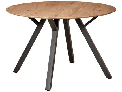 Tmavě hnědý jídelní stůl Verna 120 x 120