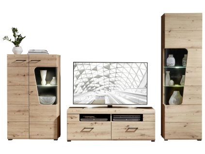 Z2 Wohnwand FUNNY PLUS 4250314544417 Eiche Artisan 879723