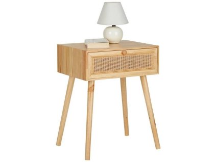 Hnědý noční  stolek Folk