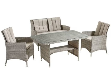 Šedý zahradní set Leblanc