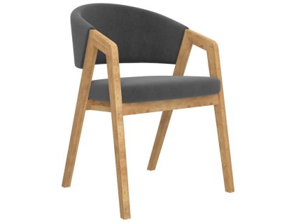 Šedé křesílko Oliver