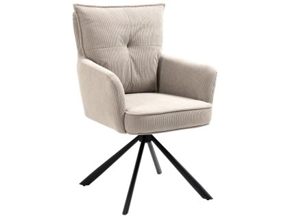 Světle hnědé otočné křesílko Falum