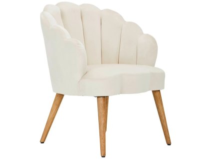 Krémové křeslo Burgess