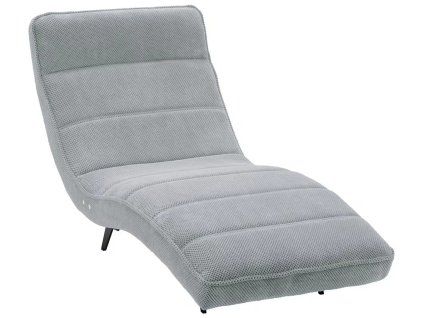 Světle šedá relaxační lenoška Herta