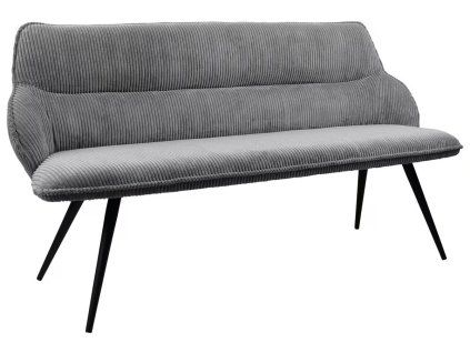 Šedá manšestrová lavice Arad