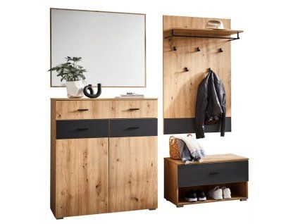 Hnědá předsíňová stěna Conrad