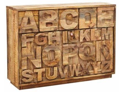 Masivní komoda ABCD