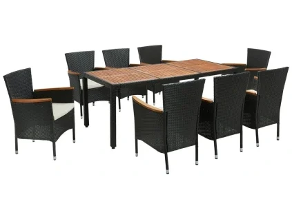 Černý zahradní set Toshin