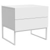 Bílý noční stolek Donn