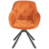 Oranžové otočné křesílko Colin