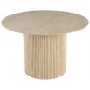 Světle hnědý kulatý stůl Molly 120 x 120