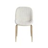 Krémová manšestrová židle Golden