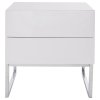 Bílý nízký noční stolek Donn II
