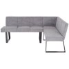 Šedá rohová lavice Garret