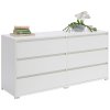 Bílá široká komoda Blake
