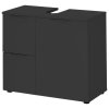 Antracitová skříňka pod umyvadlo Shaw