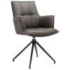 Antracitové otočné křesílko Gaura II