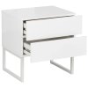 Bílý noční stolek Donn