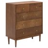 Tmavě hnědá komoda Sandy