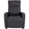 Šedé relaxační křeslo Norfolk