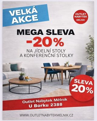 Březnová sleva je tady! 🤩🥳 Po celý měsíc BŘEZEN získáte 20% slevu na jídelní stoly a konferenční stolky. 🩷 Využijte...