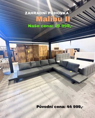 Antracitová zahradní rohová pohovka Malibu II ♥️ Materiál: aluminium, polywood, 100% polyester✅ Rozměry: 245 x 71 x 329✅...