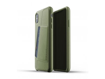 full leather wallet case for 6.5 inch iphone olive thumbnail 03