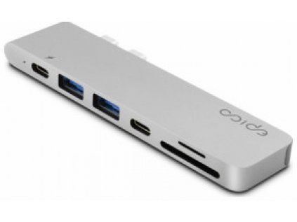 hub epico usb type c silver 1