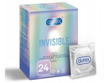 durex kondomy invisible vlhcene 24 kusu