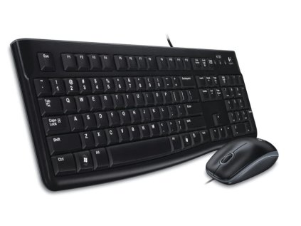 dratova klavesnice mys logitech set mk120 usb cz sk cerny 1