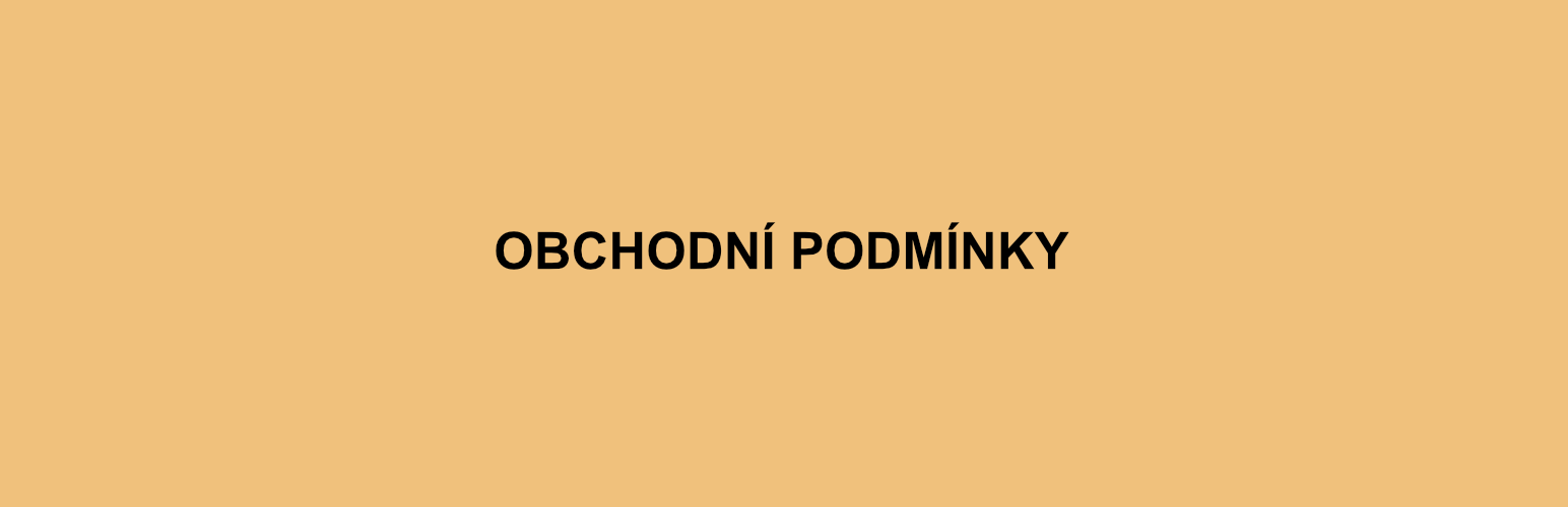 OBCHODNÍ PODMÍNKY