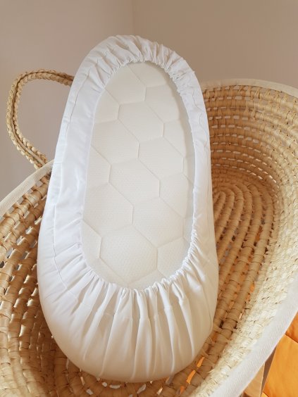 Bambusová nepropustná prostěradla do Mojžíšova koše a do kočárku