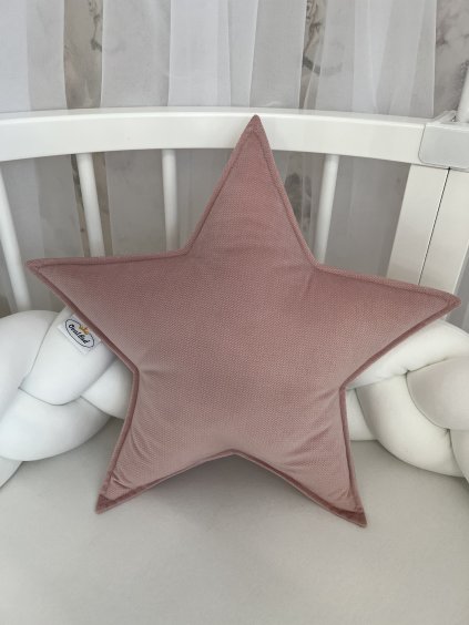 Hvězdička - na přání  dekorativní polštářek · hvězdička · Oval Bed · s možností výšivky