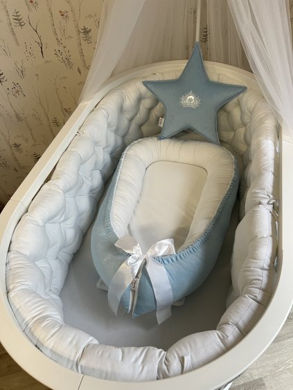 Nadýchaný mantinel bez volánku - na přání  bez volánku, konfugurátor rozměru