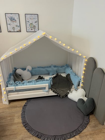 Hrací podložka na zem s volánky  hrací podložka · 120 cm na zem · s volánky · Oval Bed · pro děti