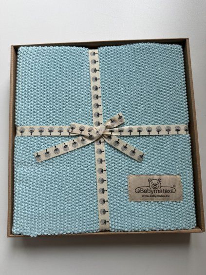 Bavlněná deka 80x100 cm mátová