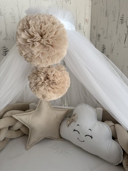 Bambulky (2 ks) ze SOFT tylu  tylové bambulky 2 ks· možnost konfigurátoru · česká výroba